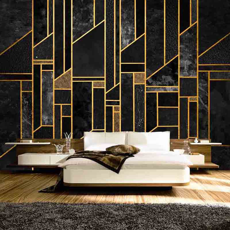 Tv Home Improvement - Customized Photo 3D Luxury Black Abstract