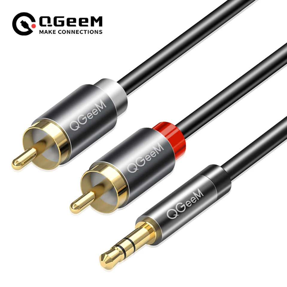 QGeeM RCA Cable 2RCA to 3.5 Au - Home Improvement Dvd ulasan dan harga