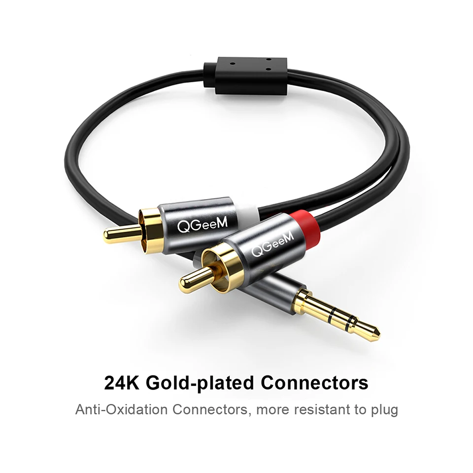 QGeeM RCA Cable 2RCA to 3.5 Au - Home Improvement Dvd ulasan dan harga