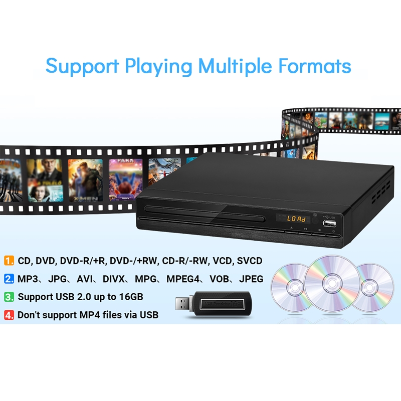 DVD Player 1080P HD Discs Play - Home Improvement Dvd ulasan dan harga