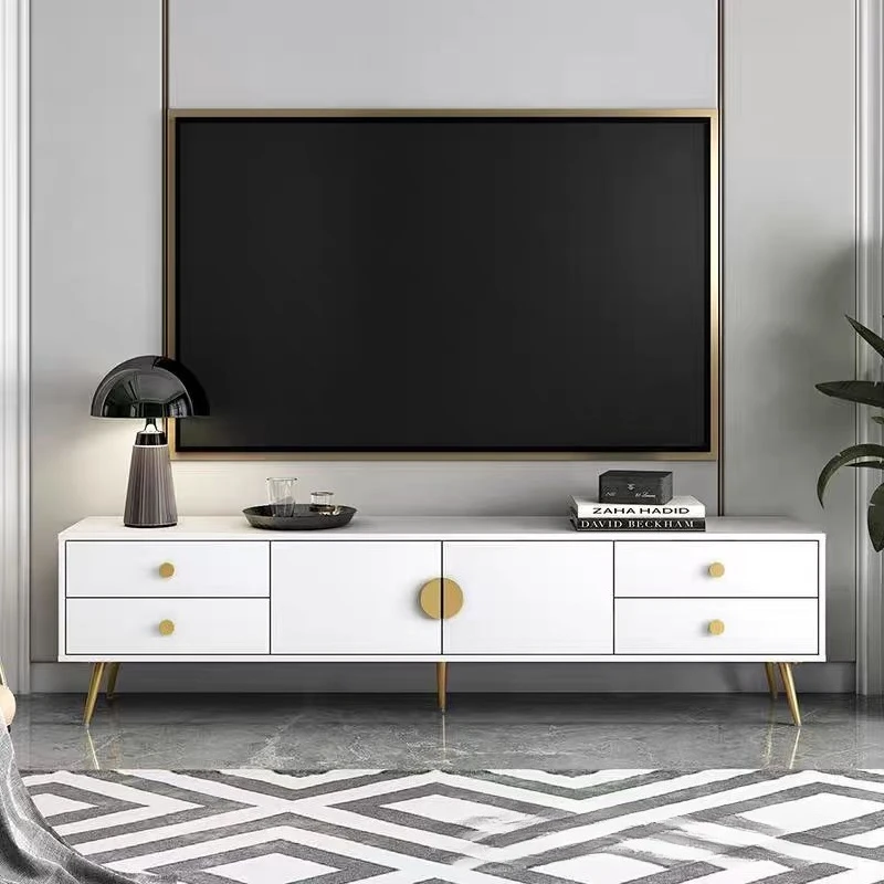 Modern simple TV cabinet coffe - Tv Home Improvement ulasan dan harga