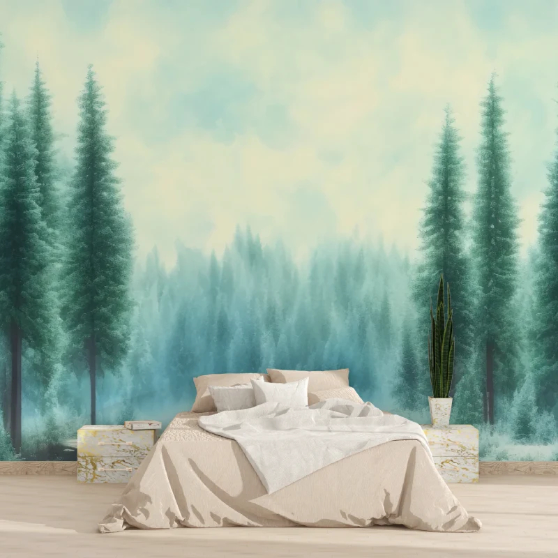 custom Green Forest wallpapers - Tv Home Improvement ulasan dan harga