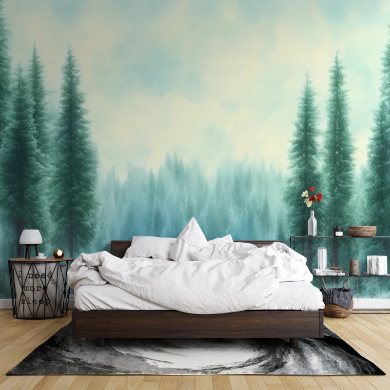 custom Green Forest wallpapers - Tv Home Improvement ulasan dan harga