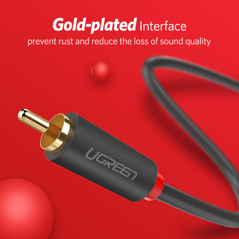 UGREEN 2RCA to 2 RCA Male to M - Home Improvement Dvd ulasan dan harga