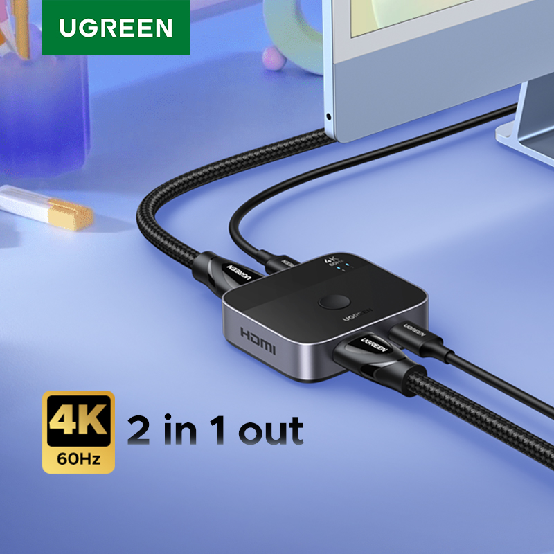 UGREEN HDMI USB C Switch 2 in  - Home Improvement Dvd ulasan dan harga