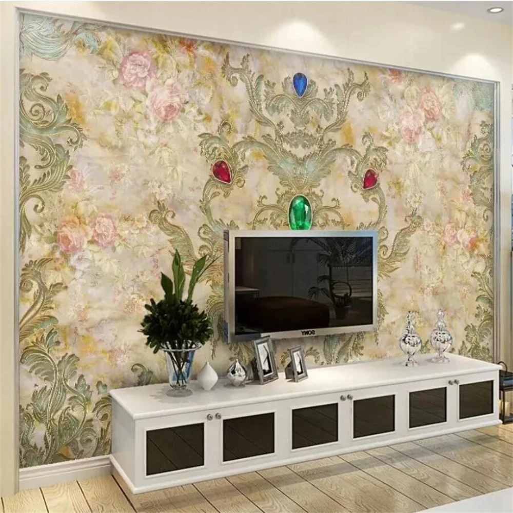 Custom Mural Wallpaper for Wal - Tv Home Improvement ulasan dan harga