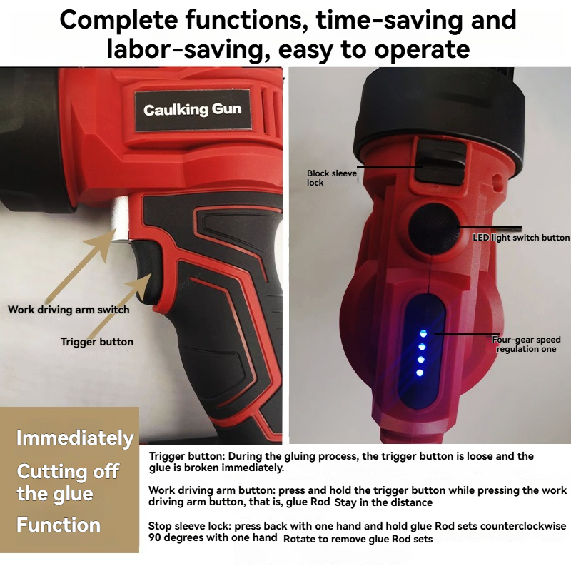 Cordless Electric Caulk Gun wi - Caulking Gun Dispensing ulasan dan harga